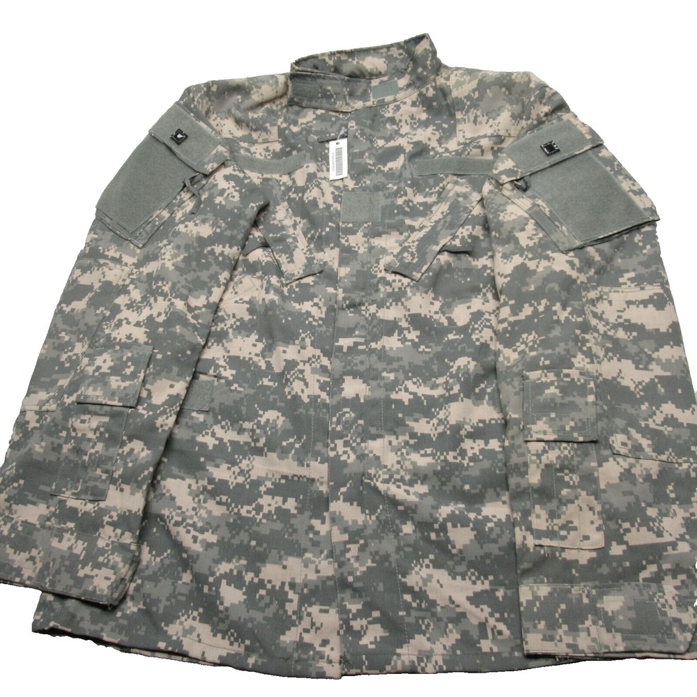 Aircrew Combat Jacket Men Large Long Camo Green BDU Pockets Full Zip Aramid NEW